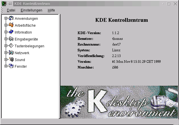 KDE Kontrollzentrum